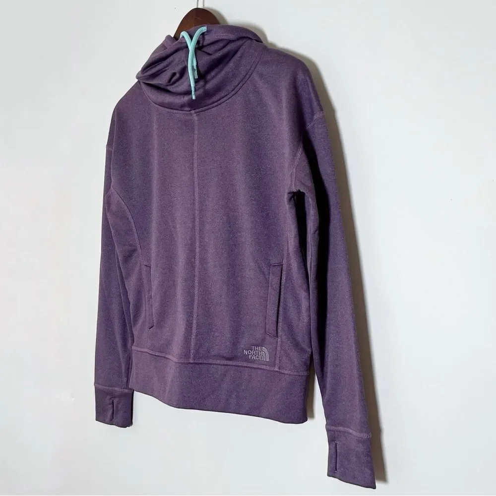 The North Face Women’s Purple High Scuba Neck Hoodie Sweatshirt